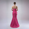 Strapless 3D Cascading Flowers Gown - Cenia New York