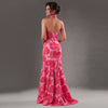 Cenia Signature Floral Halter Gown – Pink Multi - Cenia New York