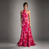 Cenia Signature Floral Halter Gown – Pink Multi - Cenia New York
