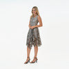 Asymmetryc Nkline Shark Bite Hem Midi