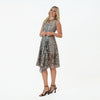 Asymmetryc Nkline Shark Bite Hem Midi