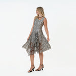 Asymmetryc Nkline Shark Bite Hem Midi