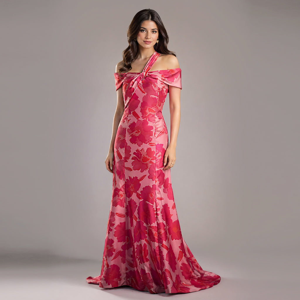 The Off The Shoulder Bow Gown - Cenia New York