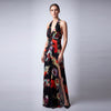 Cn7428 Flared Skirt Halter Maxi - Cenia New York