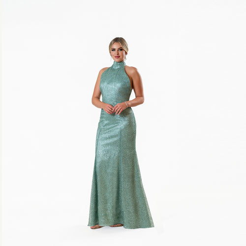 The Starlight Halter Gown