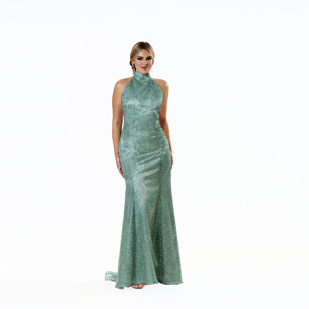 The Starlight Halter Gown