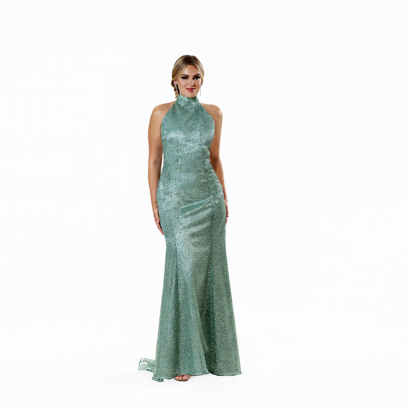 The Starlight Halter Gown