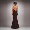 The Madison Halter Gown in 4-Ply Silk Crepe