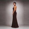 The Madison Halter Gown in 4-Ply Silk Crepe