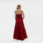 Pointed Strapples A-line Gown