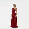 Pointed Strapples A-line Gown