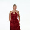 Pointed Strapples A-line Gown