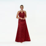 Pointed Strapples A-line Gown