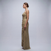 Strapples Draped Ruffle Gown - Cenia New York