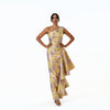 One-Shoulder Asymmetric Flounce Gown