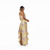 One-Shoulder Asymmetric Flounce Gown