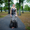 Pointed Strapples A-line Gown