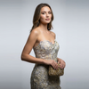 Strapless Wrap Skirt Gown - Cenia New York