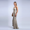 Strapless Wrap Skirt Gown - Cenia New York