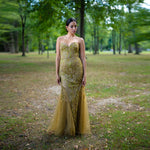 Sweatheart Neckline Godetted Gown