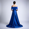 The Vivienne Off-Shoulder Gown with Silk Organza Drape - Cenia New York