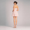 The Rosalie Blush Floral Appliqué Mini Dress