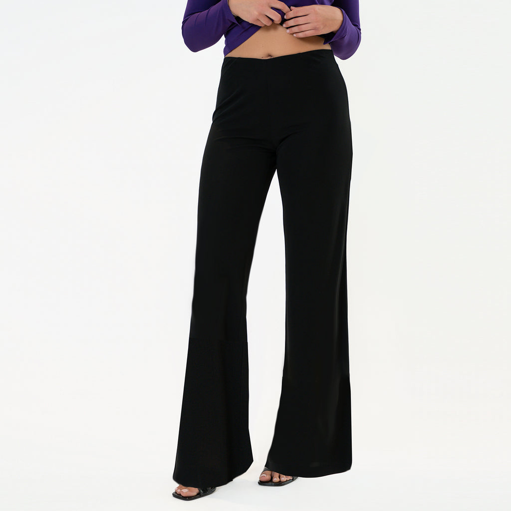 Adjustable Waist Signature Matte Jersey Palazzo