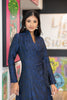 Funnel Neck Wrap Gown - Cenia New York