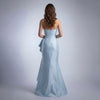 The Seraphina Strapless Ruffle Satin Gown - Cenia New York
