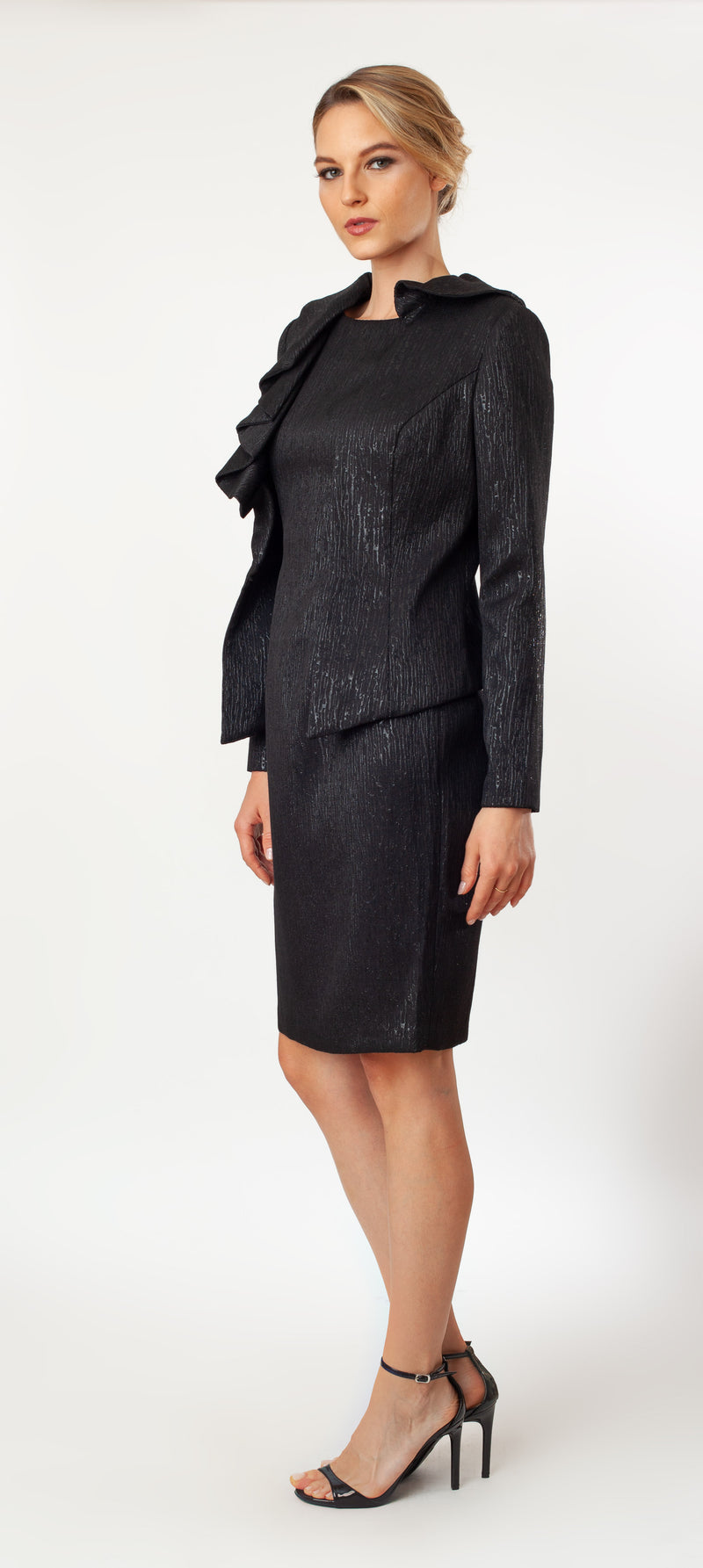 The Asymmetric Ruffle Fly Away Signature Jacket