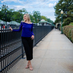 Adjustable Waist Signature Matte Jersey Palazzo