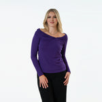 Off The Shoulder Draped Neckline Top