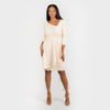 The 3/4 Sleeve Assymmetric Neckline with Overskirt Classic - Cenia New York