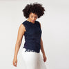 Sleeveless Mix-Media Blouse - Cenia New York