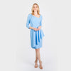 The 3/4 Sleeve Assymmetric Neckline with Overskirt Classic - Cenia New York