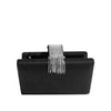 Noir Silver Clutch