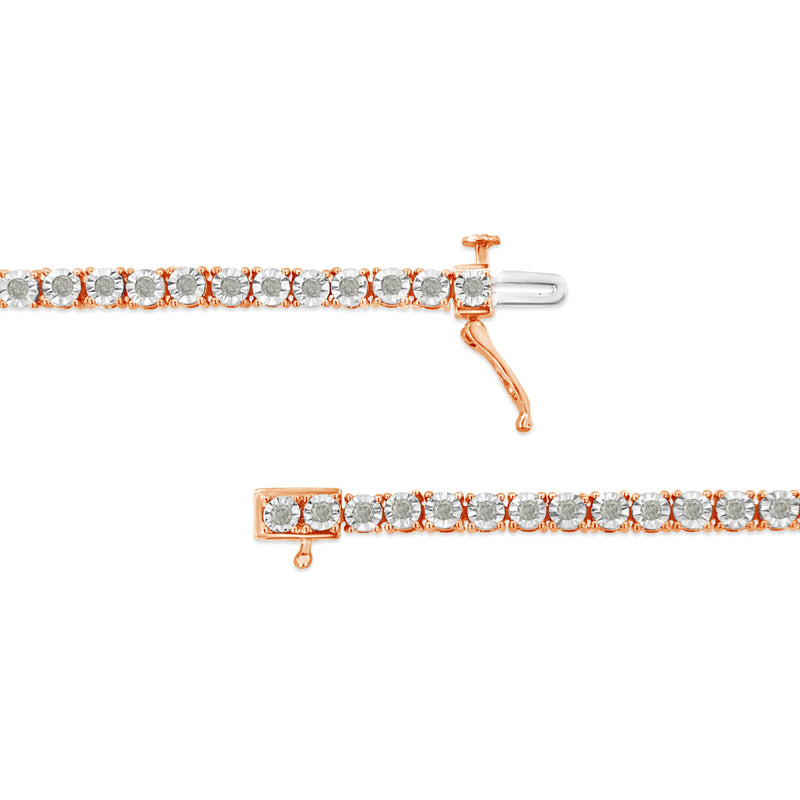 1 Carat Real Diamond Tennis Bracelet In Sterling Silver