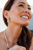 Night Out Dangle Drop Golden Glass Pearl Earring