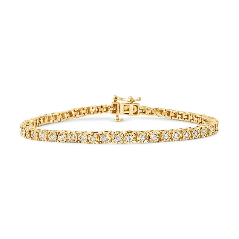 1 Carat Real Diamond Tennis Bracelet In Sterling Silver