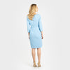 The 3/4 Sleeve Assymmetric Neckline with Overskirt Classic - Cenia New York