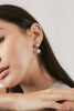 Night Out Dangle Drop Golden Glass Pearl Earring