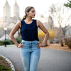 Scalloped Embroidered Eyelet Hem Capris - Cenia New York