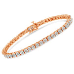1 Carat Real Diamond Tennis Bracelet In Sterling Silver