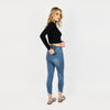 Pearl Beaded Distressed Hem Capris - Cenia New York