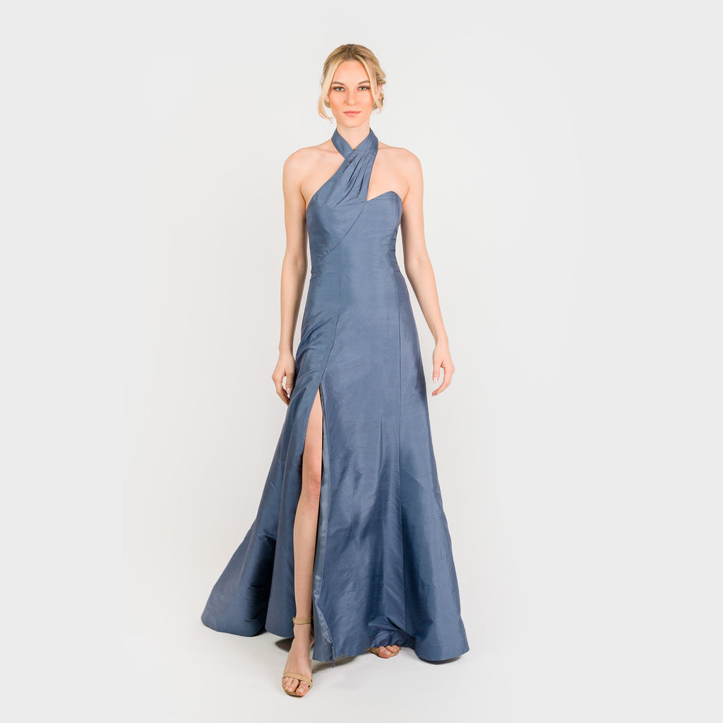 The Halterneck Classic Gown - Cenia New York