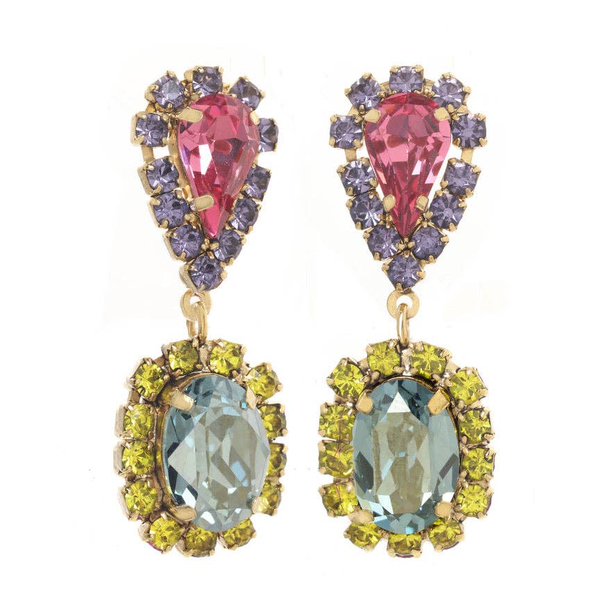 Neriah Earrings in Watermelon