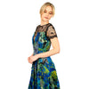 Mix-Media Side Flounce Gown - Cenia New York