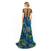 Mix-Media Side Flounce Gown - Cenia New York