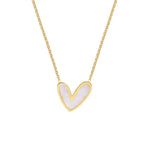 Abigail Mother Of Pearl Heart Necklace