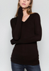 FLAGSHIP-L/S V-Neck T-shirt [Clean-Edge] - Cenia New York
